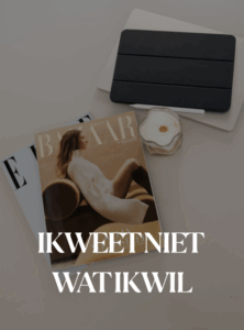 ik weet niet wat ik wil